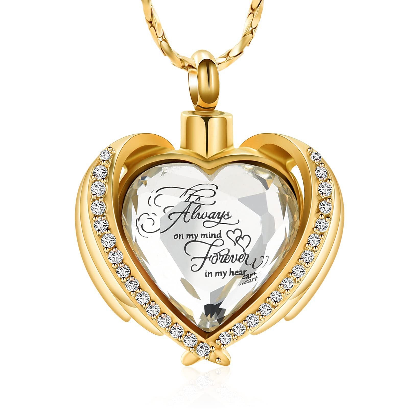 Wholesale Heart Pendant Personalized Stainless Steel Love Urn Necklaces